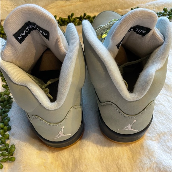 Nike Air Jordan 5 Retro M9/W10.5 Jade Horizon/Desert Sand - Picture 5 of 8